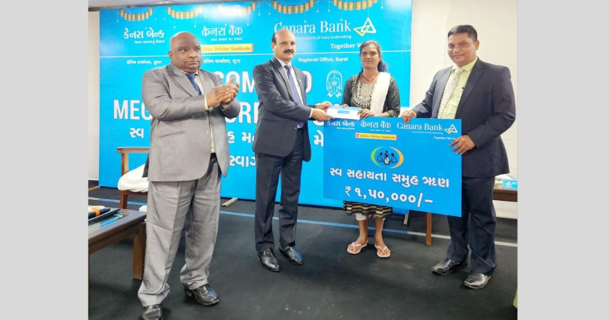Canara Bank's Executive Director Galvanizes MSMEs and Empowers Women at Mega Credit Outreach Camp in Surat